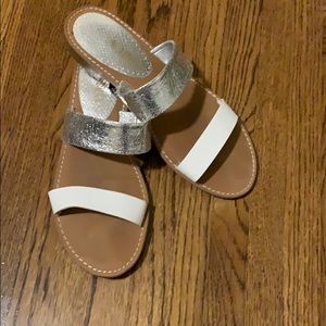 Sam & Libby White and silver slides